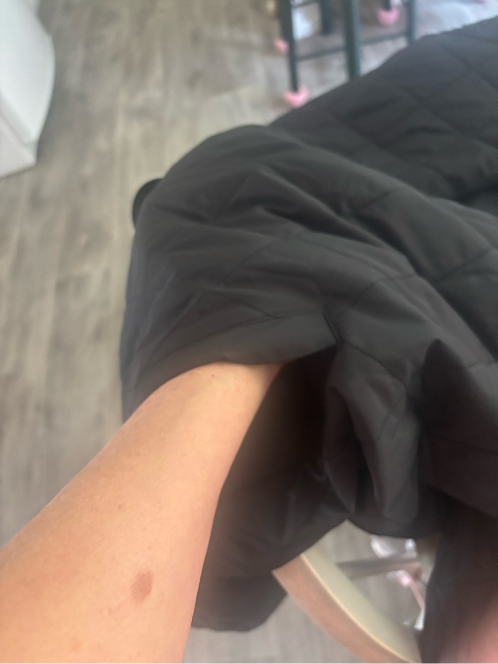 Lane Bryant black quilted bomber jacket size 22/24 with pockets - Picture 6 of 6
